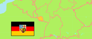 Saarland (Deutschland) Karte