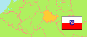 Thüringen / Thuringia (Germany) Map