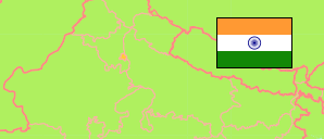 Delhi (Indien) Karte