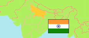 Uttar Pradesh (Indien) Karte