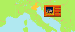 Veneto / Venetien (Italien) Karte