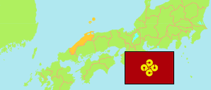Shimane (Japan) Karte