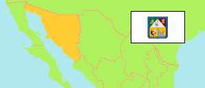 Sonora (Mexiko) Karte