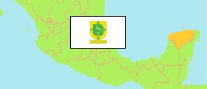 Yucatán (Mexiko) Karte