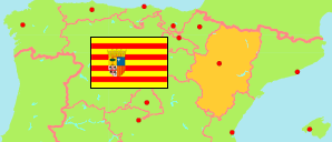 Aragón (Spain) Map