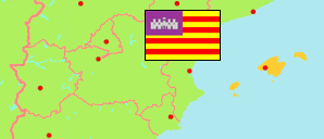 Illes Balears / Balearic Islands (Spain) Map