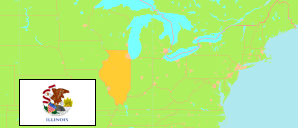 Illinois (USA) Map