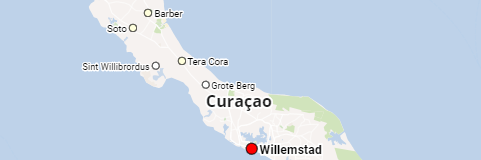 Curaçao Insel und Städte