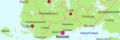 Finland Urban Areas