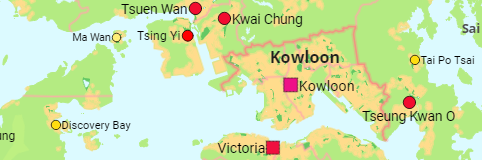 Hong Kong: Council Districts and Cities
