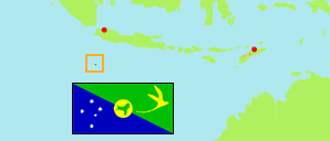 Christmas Island / Weihnachtsinsel (Australien) Karte