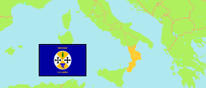 Calabria / Kalabrien (Italien) Karte
