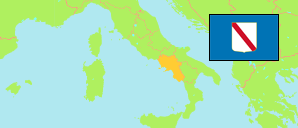 Campania / Kampanien (Italien) Karte