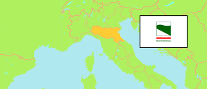 Emilia-Romagna (Italien) Karte