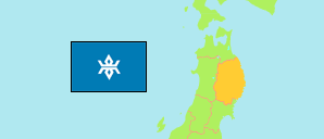Iwate (Japan) Map