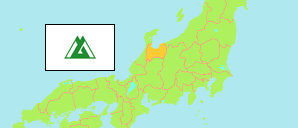 Toyama (Japan) Karte