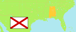 Alabama (USA) Karte