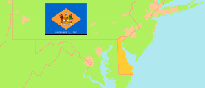 Delaware (USA) Map
