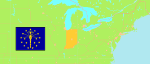 Indiana (USA) Map