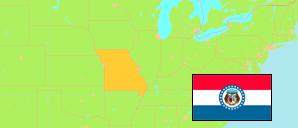 Missouri (USA) Karte