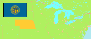 Nebraska (USA) Karte